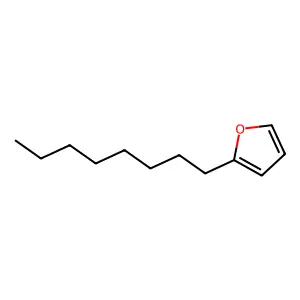 2-Octylfuran structure