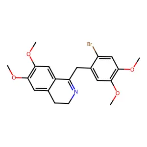 Compound C20H22BrNO4 structure
