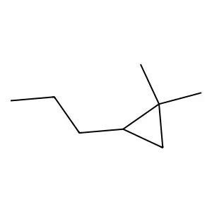 1,1-Dimethyl-2-propyl-cyclopropane structure