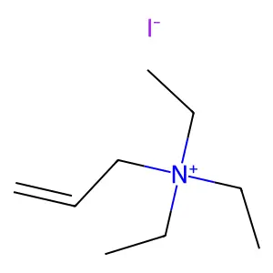 Allyltriethylammonium iodide structure