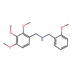 1-(2-methoxyphenyl)-N-(2,3,4-trimethoxybenzyl)methanamine structure