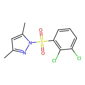 1-[(2,3-dichlorophenyl)sulfonyl]-3,5-dimethyl-1H-pyrazole structure