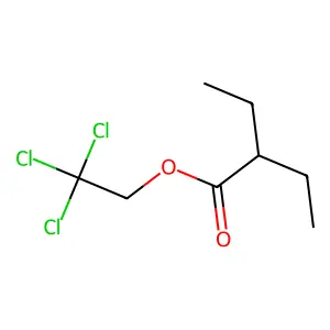 Trichloroethyl 2-ethylbutyrate structure