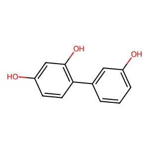 [1,1'-Biphenyl]-2,3',4-triol structure