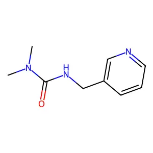 1,1-dimethyl-3-(pyridin-3-ylmethyl)urea structure