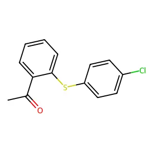 1-[2-(4-chlorophenyl)sulfanylphenyl]ethanone structure