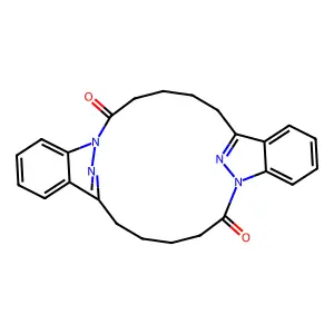 1,14,27,28-tetrazapentacyclo[18.6.1.17,14.08,13.021,26]octacosa-7(28),8,10,12,20(27),21,23,25-octaene-2,15-dione structure