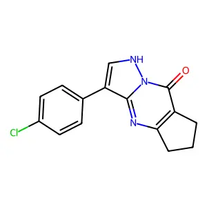 10-(4-chlorophenyl)-1,8,12-triazatricyclo[7.3.0.03,7]dodeca-3(7),8,10-trien-2-one structure