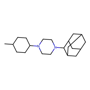 1-(2-adamantyl)-4-(4-methylcyclohexyl)piperazine structure
