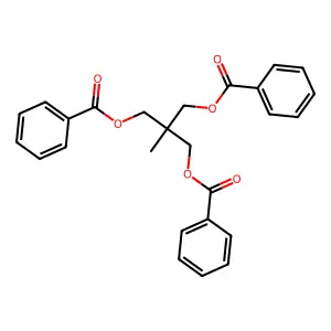 Trimethylolethyl tribenzoate structure