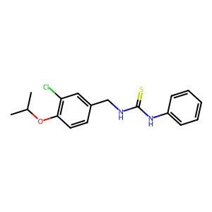 1-[(3-chloro-4-propan-2-yloxyphenyl)methyl]-3-phenylthiourea structure