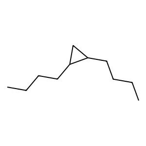 1,2-Dibutylcyclopropane structure