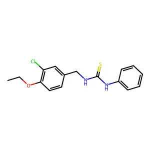 1-[(3-chloro-4-ethoxyphenyl)methyl]-3-phenylthiourea structure
