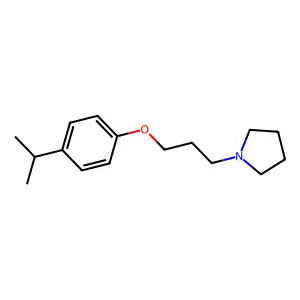 1-[3-(4-propan-2-ylphenoxy)propyl]pyrrolidine structure