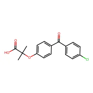 Fenofibric acid structure