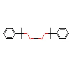 (Isopropylidene)bis(1-methyl-1-phenylethyl) peroxide structure