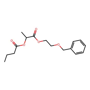 1-(2-PHENYLMETHOXYETHOXYCARBONYL)ETHYL BUTANOATE structure