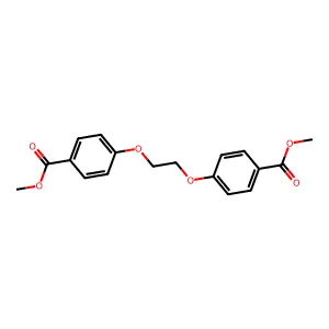 methyl 4-[2-(4-methoxycarbonylphenoxy)ethoxy]benzoate structure