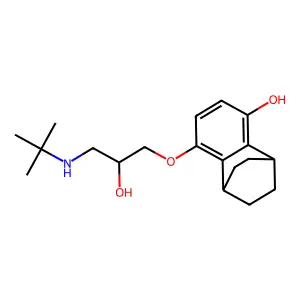 Nafetolol structure
