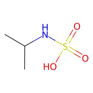 Isopropylsulfamic acid structure