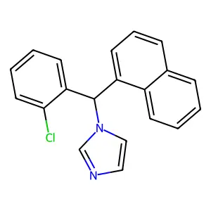 1-[(2-chlorophenyl)-naphthalen-1-ylmethyl]imidazole structure
