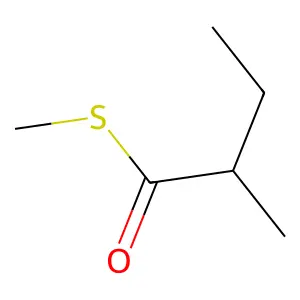 S-Methyl 2-methylbutanethioate structure