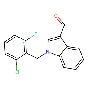 1-(2-chloro-6-fluorobenzyl)-1H-indole-3-carbaldehyde structure