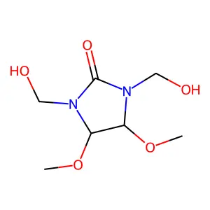 1,3-Bis(hydroxymethyl)-4,5-dimethoxyimidazolidin-2-one structure