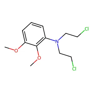 N,N-Bis(2-chloroethyl)-2,3-dimethoxyaniline structure