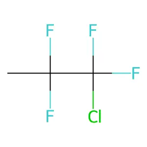 1-Chloro-1,1,2,2-tetrafluoropropane structure