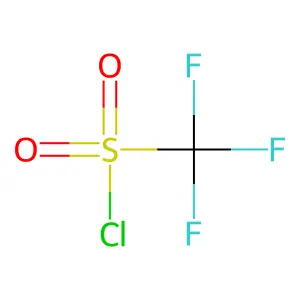 Trifluoromethanesulfonyl chloride structure