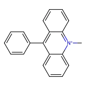 10-methyl-9-phenylacridin-10-ium structure