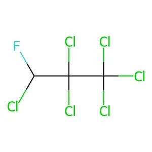 1,1,1,2,2,3-Hexachloro-3-fluoropropane structure