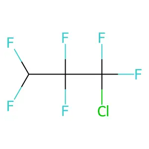 1-Chloro-1,1,2,2,3,3-hexafluoropropane structure