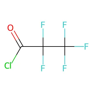 Pentafluoropropionyl chloride structure