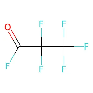 Pentafluoropropionyl fluoride structure