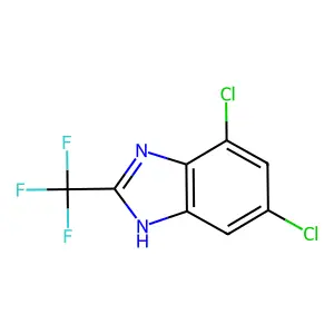 4,6-dichloro-2-(trifluoromethyl)-1H-benzimidazole structure