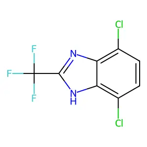 Compound C8H3Cl2F3N2 structure