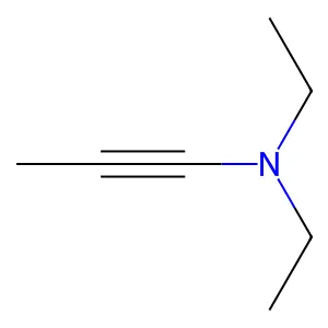 N,N-diethylprop-1-yn-1-amine structure