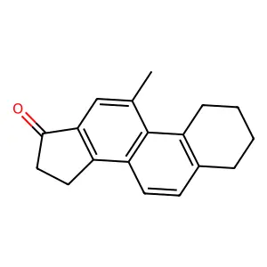 11-methyl-1,2,3,4,15,16-hexahydrocyclopenta[a]phenanthren-17-one structure