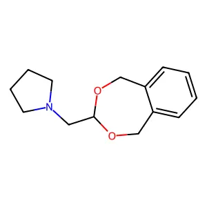 1-(1,5-dihydro-2,4-benzodioxepin-3-ylmethyl)pyrrolidine structure