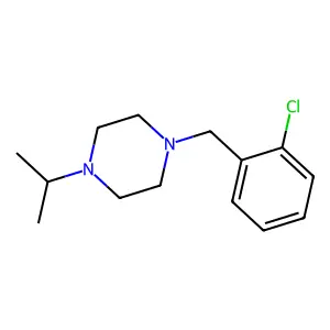1-[(2-chlorophenyl)methyl]-4-propan-2-ylpiperazine structure