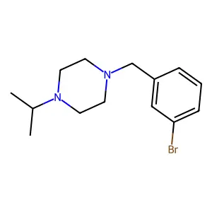 1-(3-bromobenzyl)-4-isopropylpiperazine structure