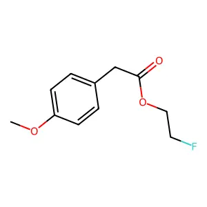 2-Fluoroethyl (4-methoxyphenyl)acetate structure