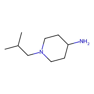 1-(2-methylpropyl)piperidin-4-amine structure
