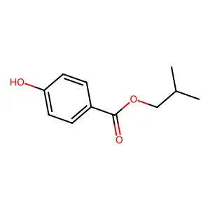 Isobutyl 4-hydroxybenzoate structure