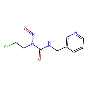 1-(2-chloroethyl)-1-nitroso-3-(pyridin-3-ylmethyl)urea structure
