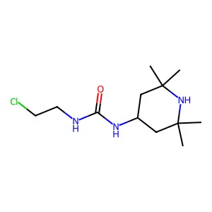 1-(2-chloroethyl)-3-(2,2,6,6-tetramethylpiperidin-4-yl)urea structure
