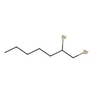 1,2-Dibromoheptane structure