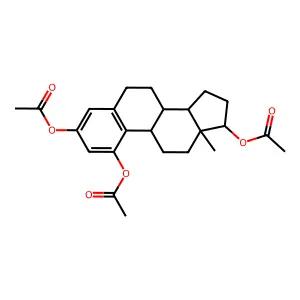 [(17S)-1,3-diacetyloxy-13-methyl-6,7,8,9,11,12,14,15,16,17-decahydrocyclopenta[a]phenanthren-17-yl] acetate structure